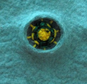 Felted Embeded Object #3