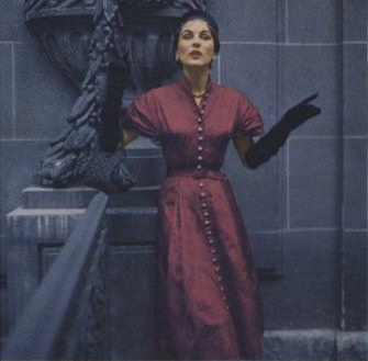 Lanvin's 1950s pattern, Vogue 1120, photographed by Richard Rutledge