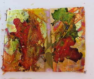 Metal Leaf and Alcholic Dyes